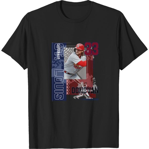 Brendan Donovan Baseball Paper Poster Cardinals - Brendan Donovan - T-Shirt-image