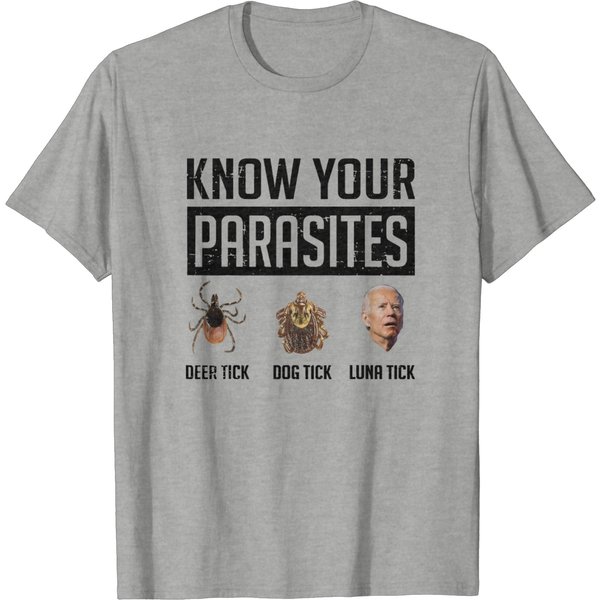 Know Your Parasites T-Shirt - Deer Tick, Dog Tick, Luna Tick Style-image