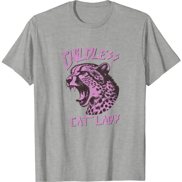Childless Cat Lady T-Shirt For Cat Lovers-image