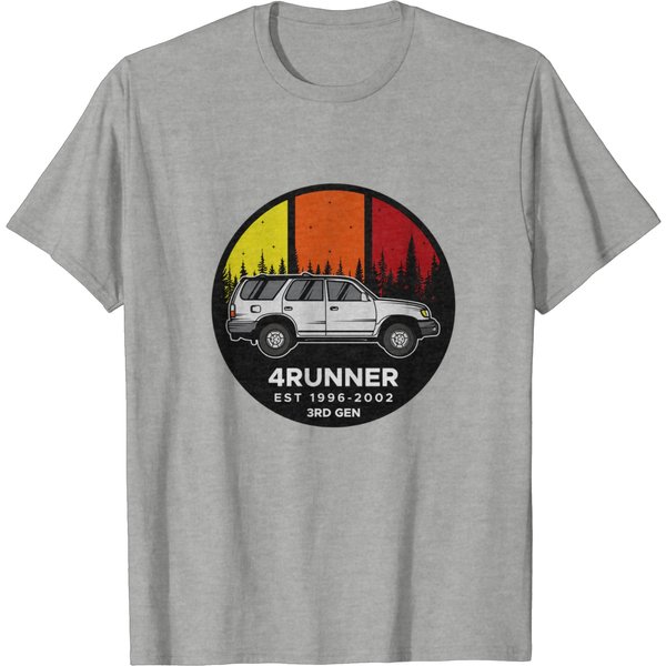 Toyo4Runner Logo (3Rd Gen) White - Type 2 Sticker T-Shirts-image