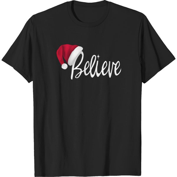 Christmas Believe In Santa Claus T Shirts-image