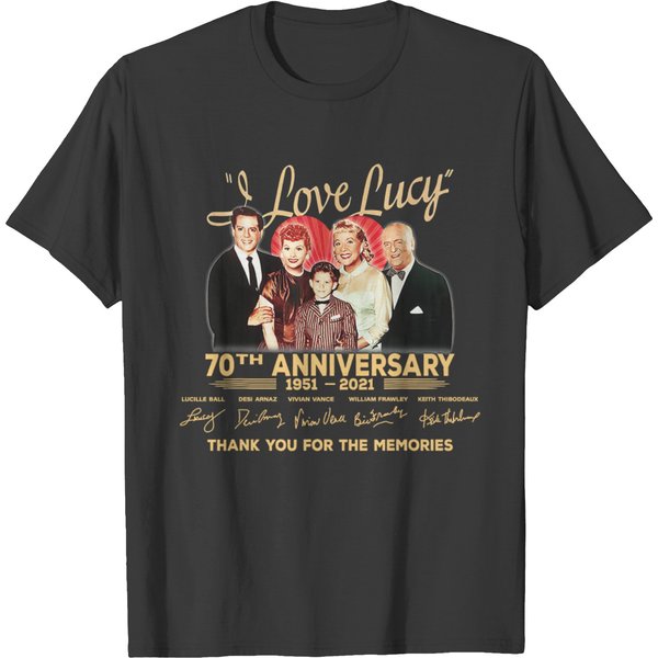 I Love Lucy 70Th Anniversary T Shirts-image