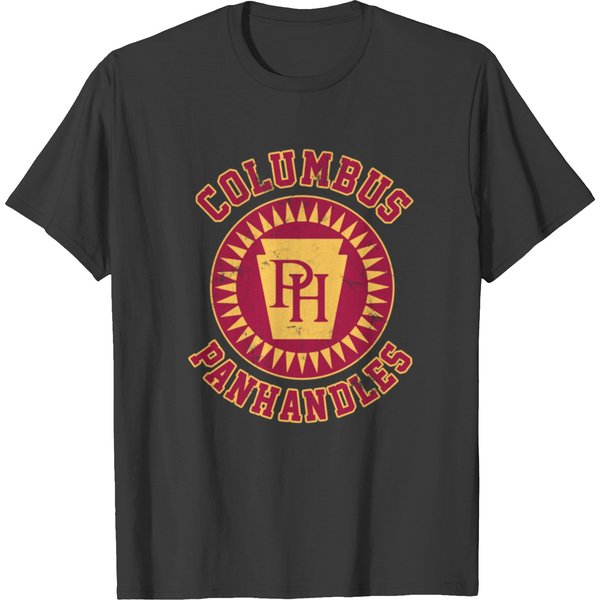 Columbus Panhandles -- Defunct Team -- Faded/Distressed Style - Columbus Panhandles - T-Shirt-image