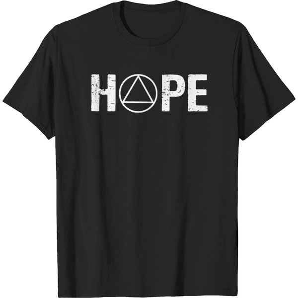 Support Sobriety Hope Recovery Alcoholic Sober Aa T-Shirt-image