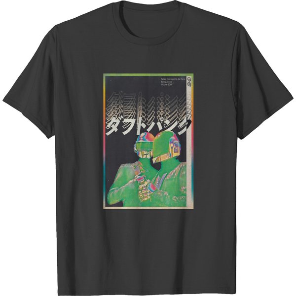 Neon Daft Punk Japanese Style Premium Matte Vertical Poster T Shirts-image