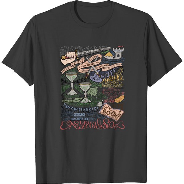 Colorized Princess Bride Quotes T Shirts-image