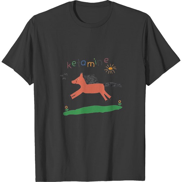 Ketaminee,Ketaminee Horse Child Drawing,Ketaminee Meme T-Shirts-image