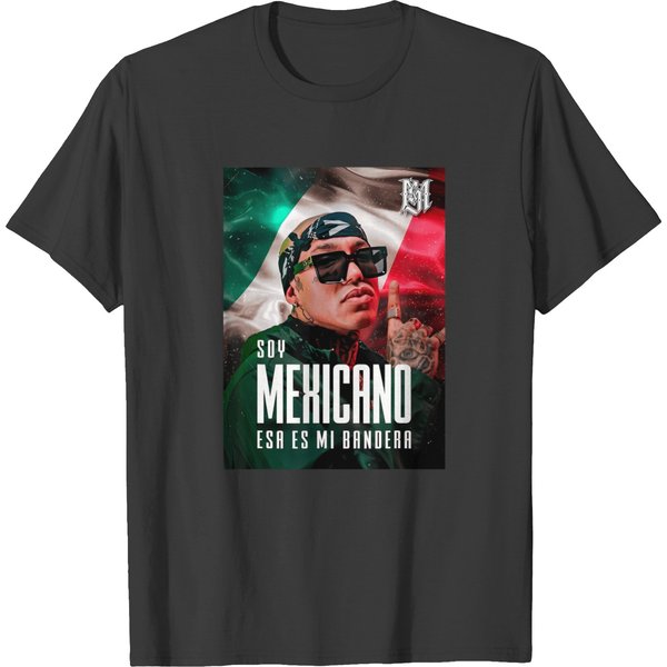 Playera Lefty Sm Mexican Soy Mexicano Esa Es Mi Bandera T T-Shirts-image