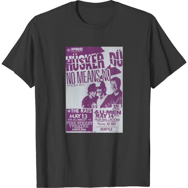 Husker Du, Nomeansno Promo Premium Scoop T-Shirts-image