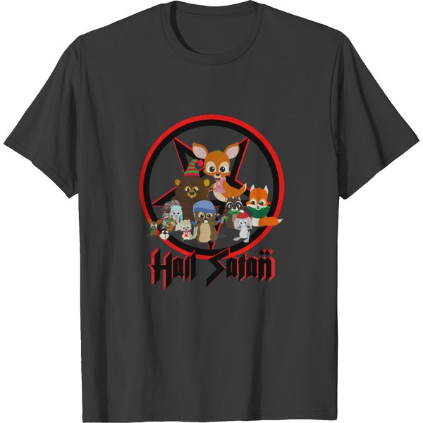 Park - Woodland Critter Christmas - Hail Satan T-Shirts-image