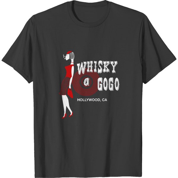 Rare Whiskey A Go Go 80S Hollywood Calif Ornia Rock And Roll T-Shirts-image