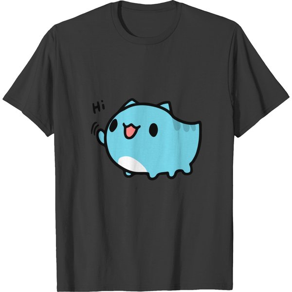 Cat Say Hi, Comic Cat Bugcat Capoo Long T-Shirts-image