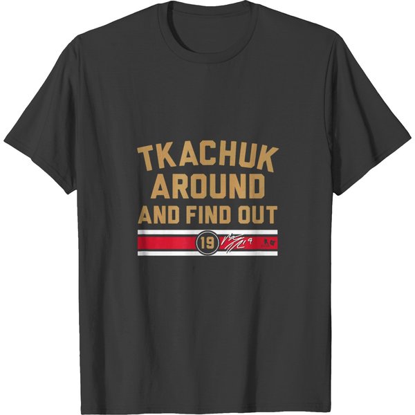 Matthew Tkachuk Around And Find , Florida Hockey , Ice Hockey American Professional T-Shirts-image
