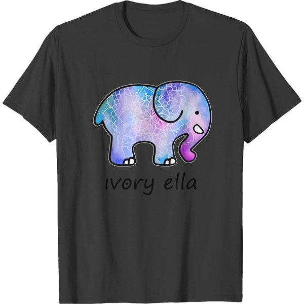 Ivory Ella Elephant T Shirts-image