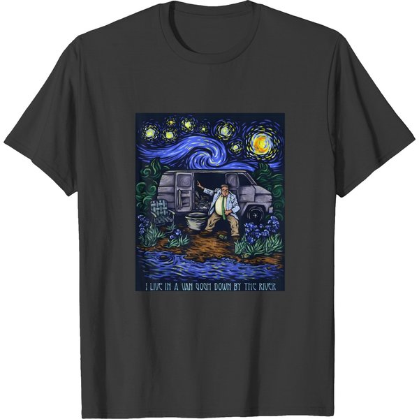 I Live In A Van Gogh Down By The River T T Shirts-image