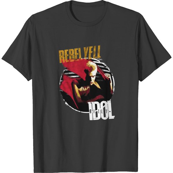 Billy Idol Women's T Shirts | Rebel Yell Cover Black Sleeveless-image