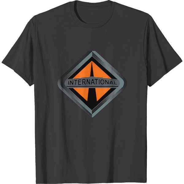 International Trucking Logo Trucker White T Shirts-image