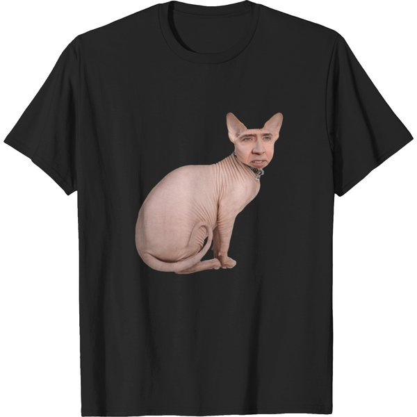 Nicholas Cage Cat T-Shirts-image