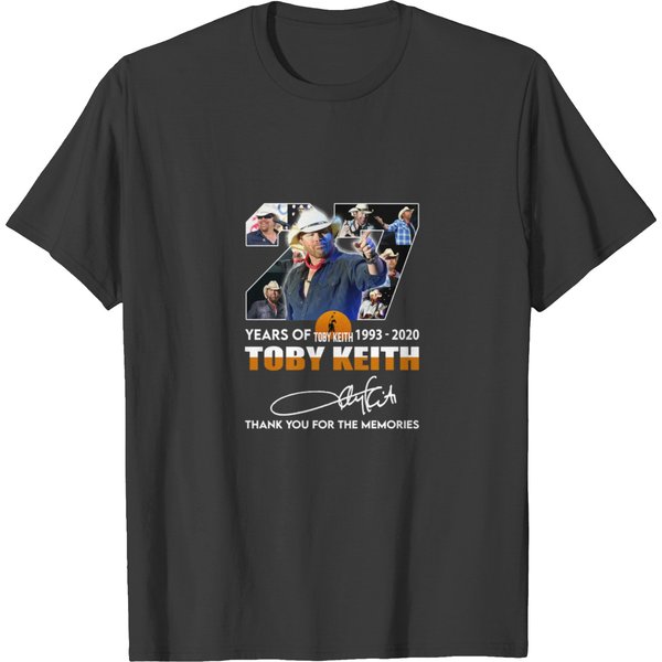 Toby Keith 1993-2020 Toby Keith Thank You The Memories T-Shirt-image