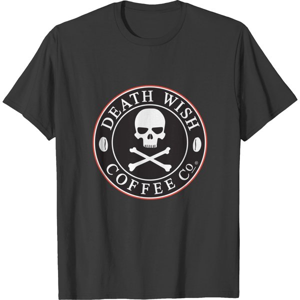 Deathh Wish Coffee Food Logo Restaurant T Shirts-image