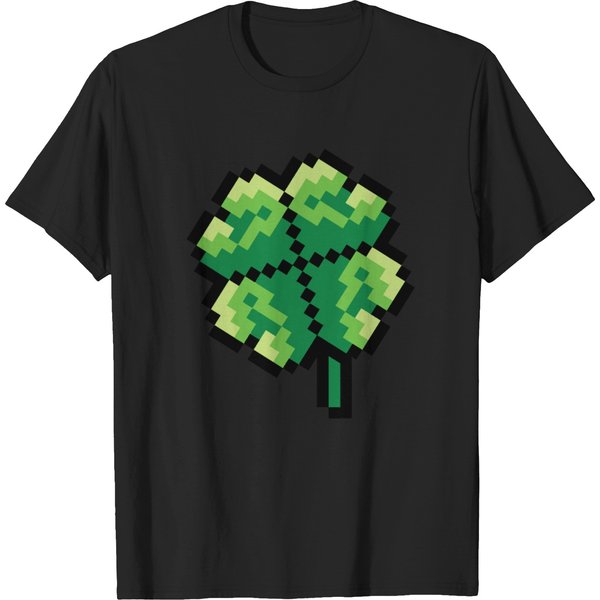 Shamrock Pixel Shamrock T Shirts-image
