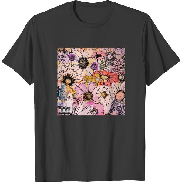 Jordi - Maroon 5 Flower Graphic T-Shirts-image