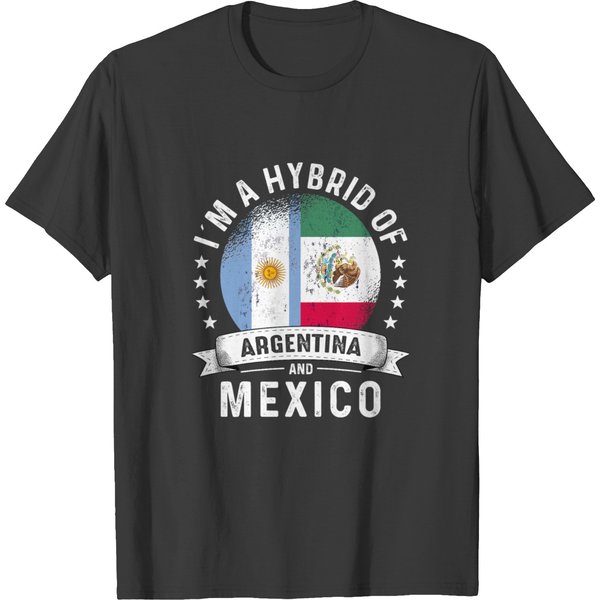 Argentina Flag Mexico Grown Country Flags Citizen T Shirts-image