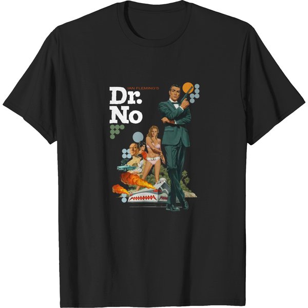 James Bond Dr.No V2 T Shirt Vintage Movie Shirt-image