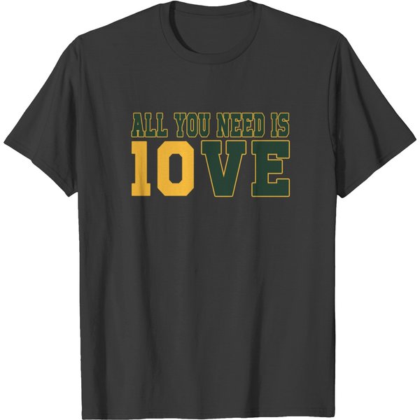 Vintage Green Bay Football T Shirts, All You Need Is Love Packers-image