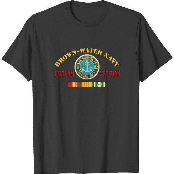 Brown-Water Navy Vietnam Veteran Father Day T Shirts-image