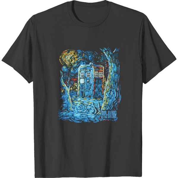 Dr Who And The Daleks Mens T Shirt Size M Short Sleeve Black-image