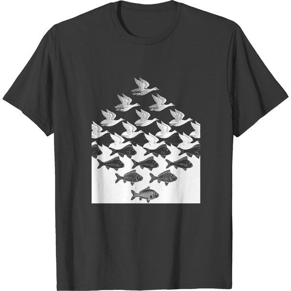 Mc Escher Sky And Water I 1938 T-Shirt-image