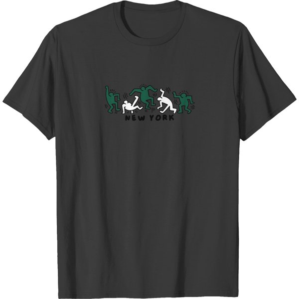 Ny Jets Groovy People Sticker T-Shirts-image