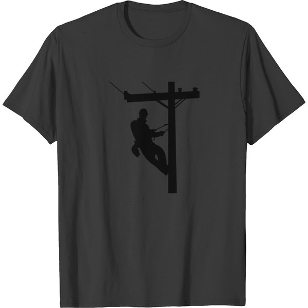 Lineman Tee|Electric Cable Lineman Tee Present T-Shirt-image