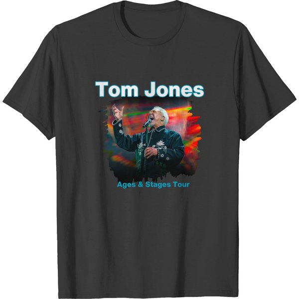 Tom Jones Ages And Stages On Tour 2024 T Shirts-image