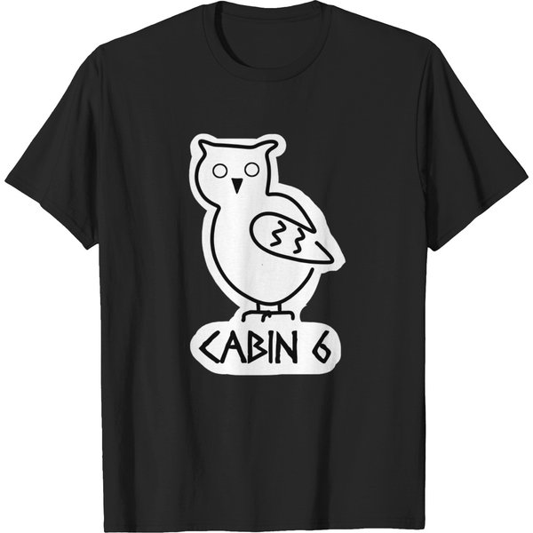 528 Cabin 6 Athena Godly Parent Percy Jackson Sticker Camp Halfblood T-Shirts-image