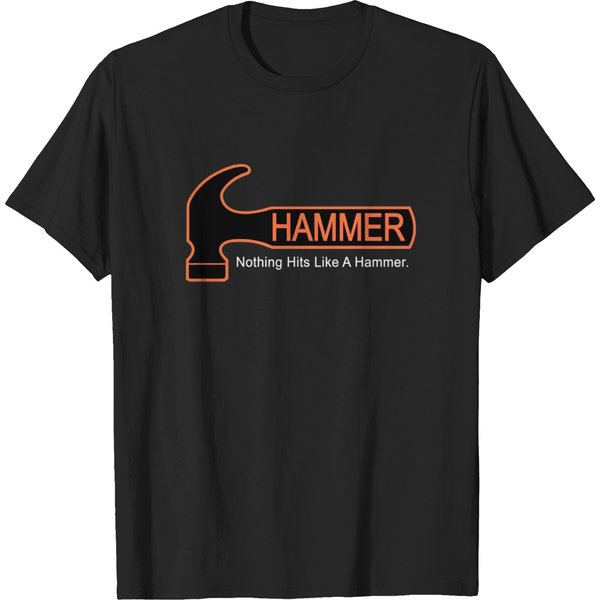 Hammer Bowling Men's Black T Shirts-image