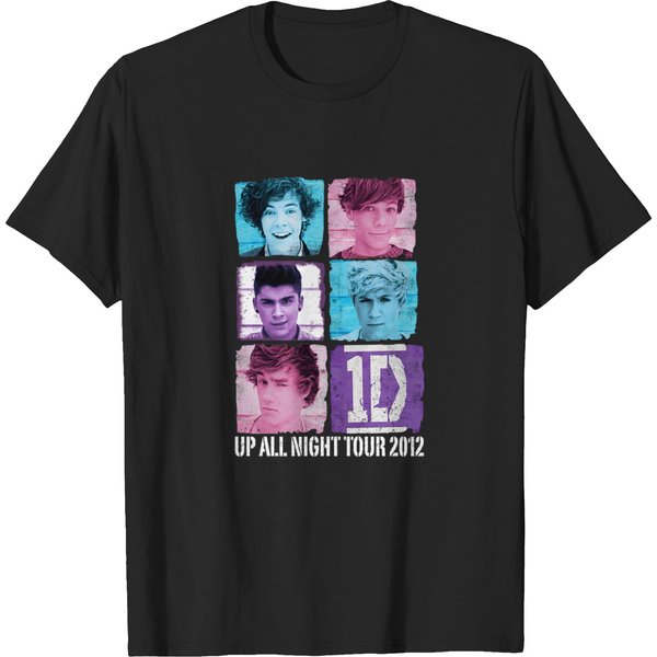 Up All Night One Direction Album Music Shirt, 2012 One Direction Up All Night Tour Shirt-image