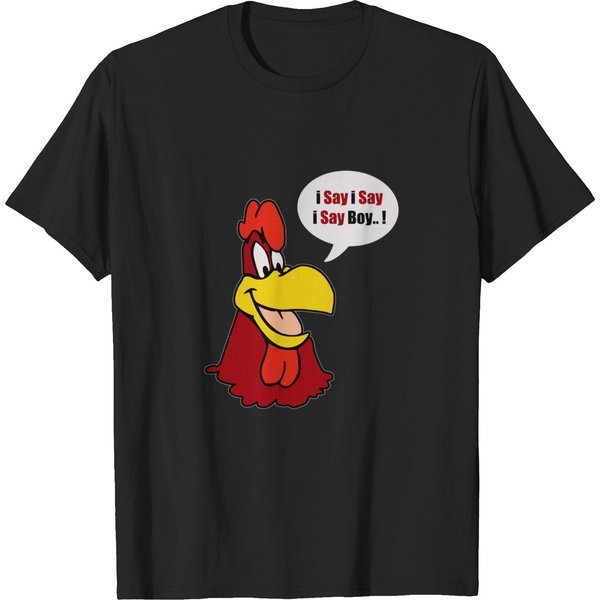 Foghorn Leghorn Black T Shirts T Shirts-image