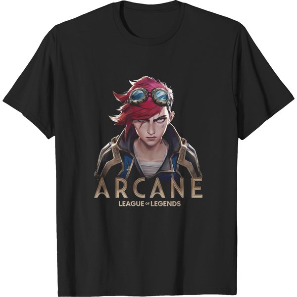 Arcane Merchandise T-Shirt For League Of Legends Fans-image