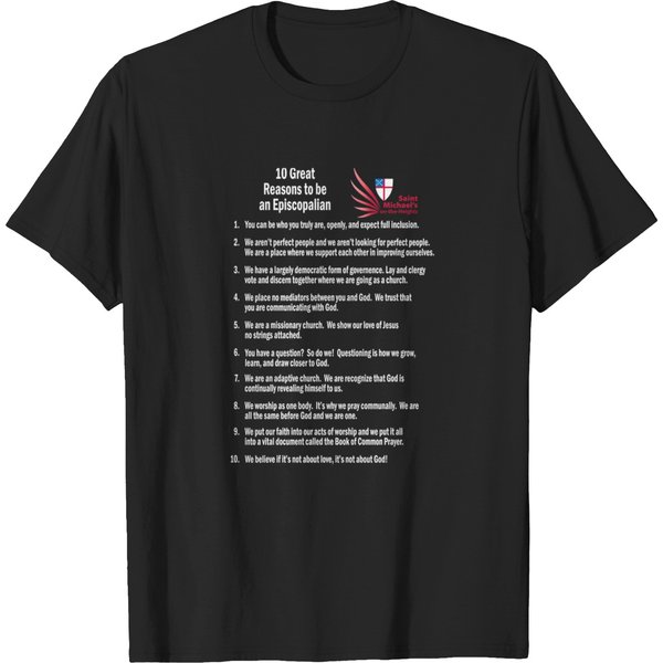 10 Great Reasons To Be An Episcopalian For Dark S T-Shirts-image