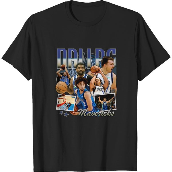 Vintage Dallas Luka Doni Kyrie Irving Basketball, Mavericks Basketball Shirt-image