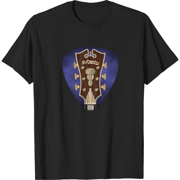 Guitar Headstock Pick Art - D'angelico T-Shirts-image