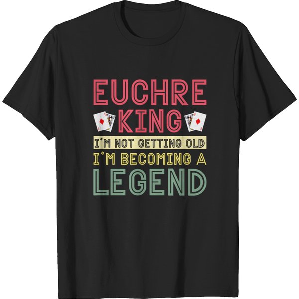 Euchre Card Funny Euchre King T Shirts-image
