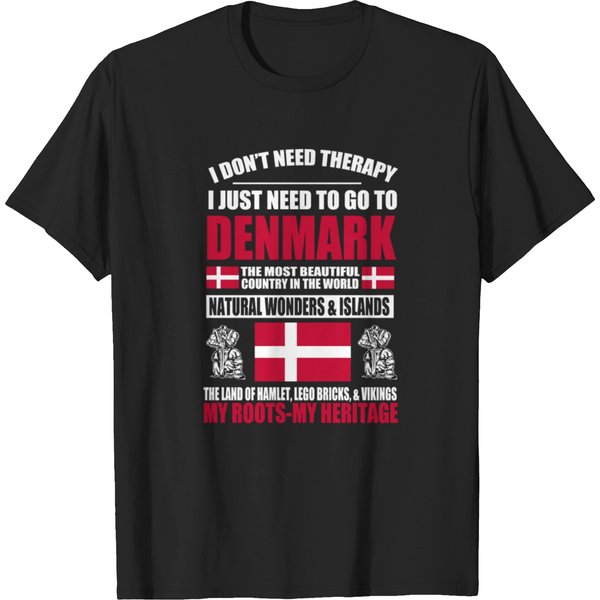 Danish - Danish - Denmark Therapy T-Shirts-image
