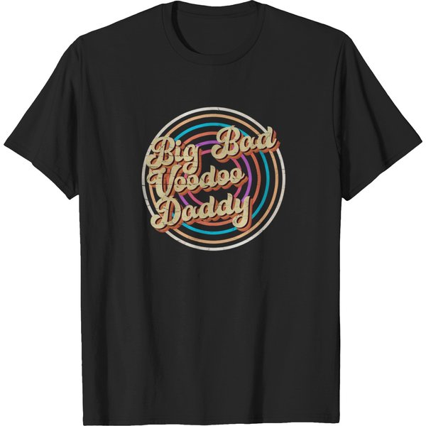 Vintage-Circle-Line-Color-Big-Bad-Voodoo-Daddy- T-Shirt T-Shirts-image