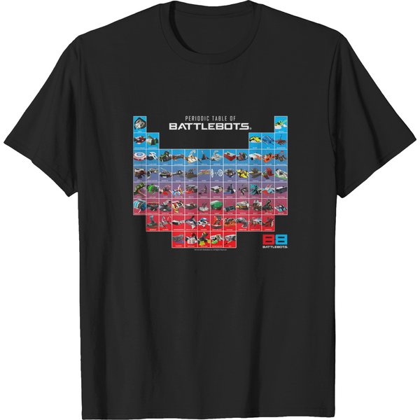 Battlebots Periodic Table Of Battlebots T Shirts-image