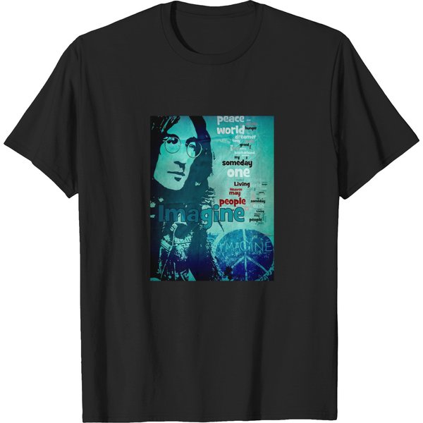 Imagine T-Shirt Shirt| Vintage Imagine J Lennon Big-image
