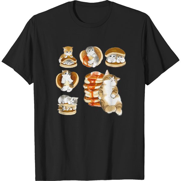 Mofusand Pancakes Set T-Shirts-image