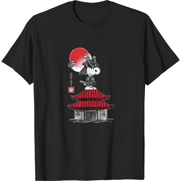 Beagle Samurai Sumi-E - Snoopy - T-Shirt-image